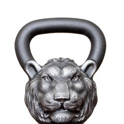 Cast Kettlebell Designer Iron Head Lion Workout Fitness Weight 16 kg 35 lbs