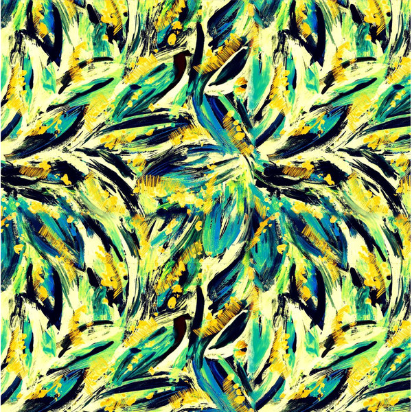 Seamless-pattern-abstraction-leaf-painting-yellow