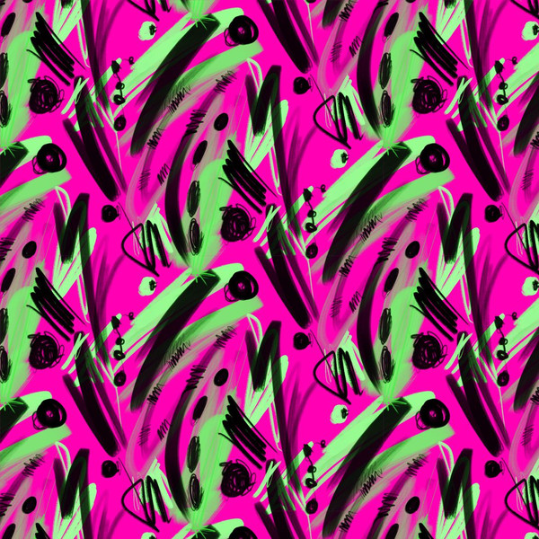 Seamless-pattern-abstract-caricature-pink