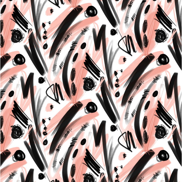 Seamless-pattern-abstract-caricature-black