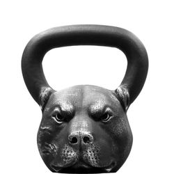 Cast Kettlebell Designer Iron Head Pitbull Workout Fitness Weight 16 kg 35 lbs