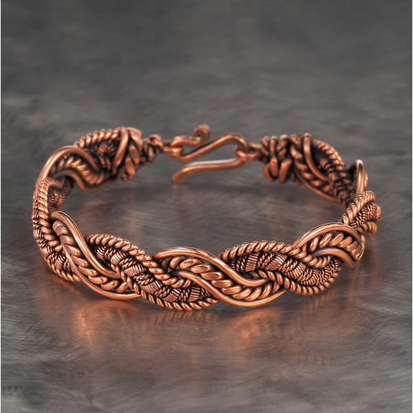 copperbraceletwomangiftuniquewirewrappedartisanjewelry7th22ndanniversarywirewrapartdesign (3).jpeg
