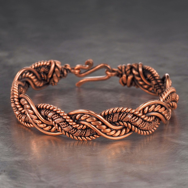 copperbraceletwomangiftuniquewirewrappedartisanjewelry7th22ndanniversarywirewrapartdesign (4).jpeg