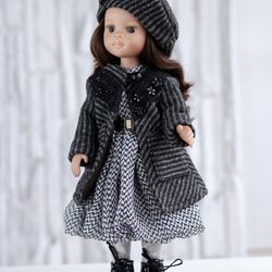 dianna effner little darling pdf doll coat sewing pattern, paola reina 13 inch doll pattern, doll clothing pattern