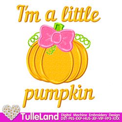 Halloween  Little Pumpkin Machine embroidery applique design