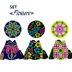 Wayuu mochila bag patterns / Set Flovers