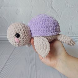 Turtle plushie. Crochet Turtle. Sea Turtle  stuffed