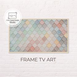 Samsung Frame TV Art | 4k Abstract Pastel Multicolor Art for The Frame Tv | Digital Art Frame Tv | Instant Download