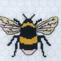 Bee cross stitch pattern, insect cross stitch
