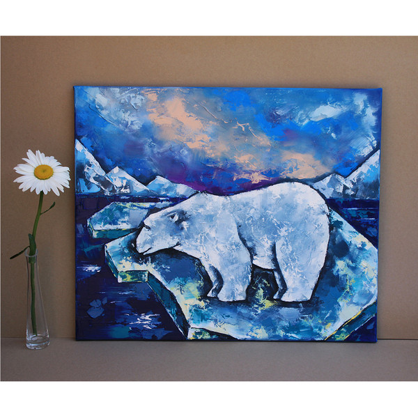 White Bear Painting Animal Original Art_2.jpg