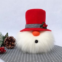 Snowman Gnome Santa Plush Gnome Christmas Decorations, Scandinavian Christmas Gnomes for Gifts, Nisse Doll, Nordic Gnome