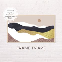 samsung frame tv art | geometric abstract digital art for the frame tv | contemporary landscape art | minimalist modern