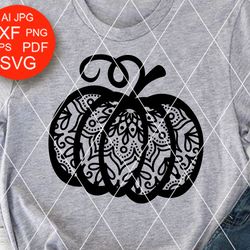 pumpkin clipart mandala zentangle art thanksgiving happy harvest print digital downloads files png pdf svg