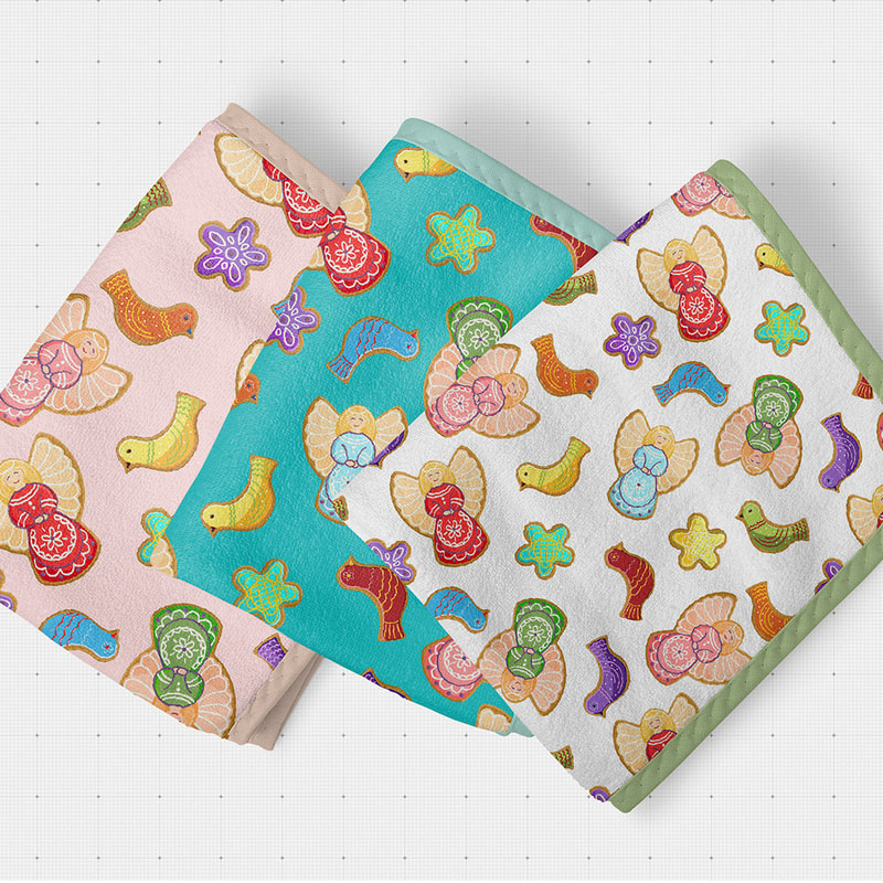 Towel-Cookie-Angels-Christmas-Fabric