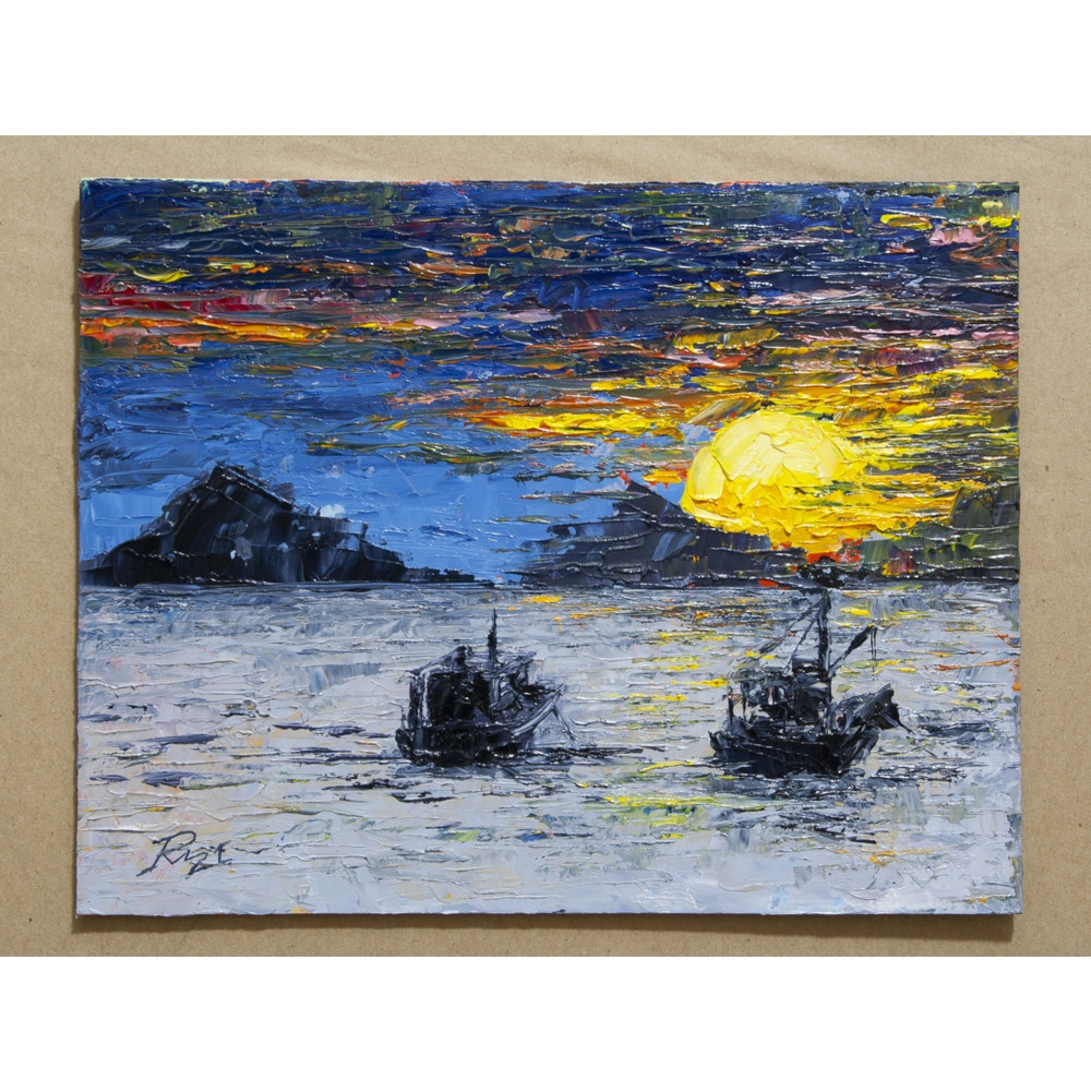 expressionism-Oil-painting-Modern-Paintings-Sunset-Seascape-vivid-picture-blue-3.jpg