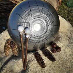 steel tongue drum 12"/30cm tank drum . handpan . gift. percussion