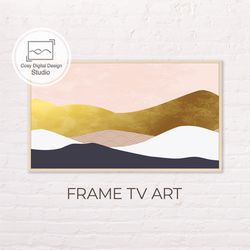 Samsung Frame TV Art | Geometric Abstract Digital Art For The Frame Tv | Contemporary Landscape Art | Minimalist Modern