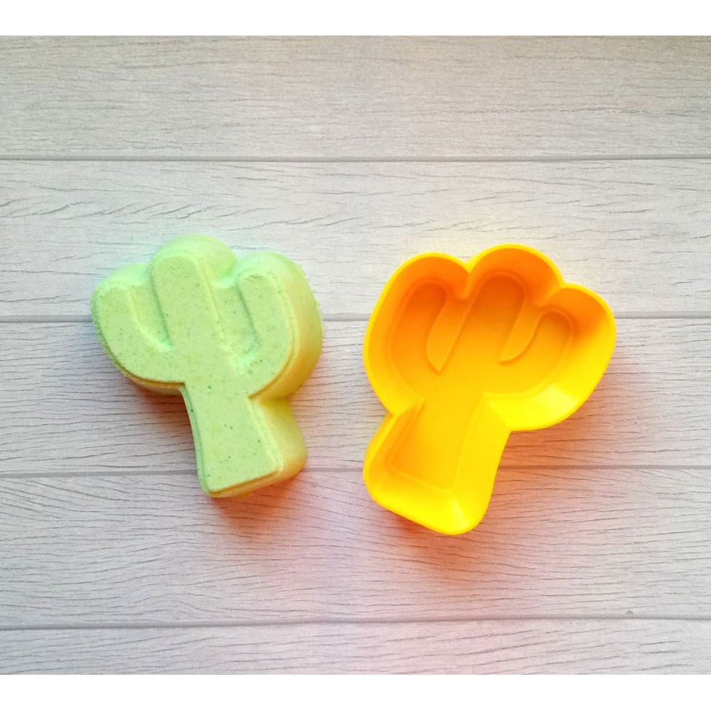 Cactus Bath Bomb Mold 3D model