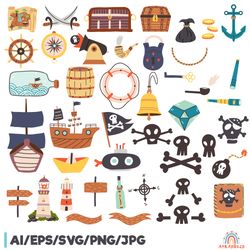 pirate item stuff props clipart