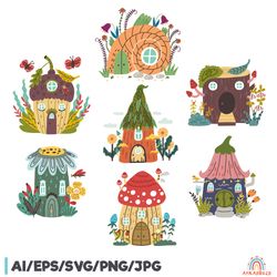 Fantasy Forest Gnome House Clipart