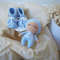 Newborn gift set gender neutral gift basket baby booty with miniature doll.jpg