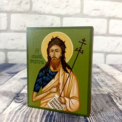 John the Baptist | Hand painted icon | Orthodox icon | Religious icon | Christian supplies | Orthodox gift | Holy Icon