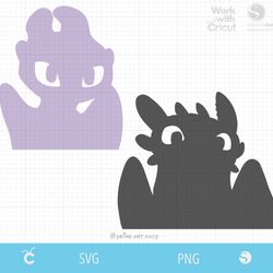 Simple Toothless & Light fury Svg cut files, Night fury svg layered, How to train your dragon Svg Dragons clipart
