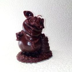 beeswax candle. pig candle and money.