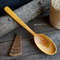 Handmade wooden spoon from natural apricot wood with decorated handle - 03