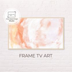 Samsung Frame TV Art | 4k Pastel Pink Abstract Art For The Frame Tv | Digital Art Frame Tv | Instant Digital Download