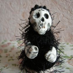 Ceramic voodoo doll. Horror Dolls. Handmade