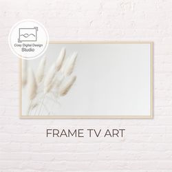 Samsung Frame TV Art | 4k Macro Minimalist White Flowers Art For The Frame TV | Digital Art Frame Tv