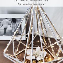 DIY Christmas geometric diamond icosahedron himmeli for wedding centerpieces pdf. Bridal shower & stellar wedding decor