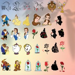 Beauty and the Beast SVG, Belle svg, Beast svg, Princess svg, Beauty and the Beast Clipart Cricut Instant Download