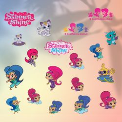 shimmer and shine svg bunde, shimmer and shine svg, shimmer and shine, disney svg, disney png, shimmer, shine
