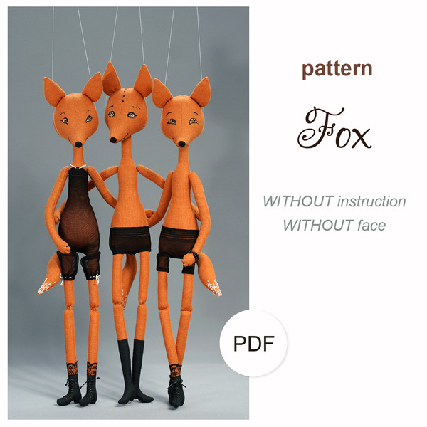 doll fox pattern PDF