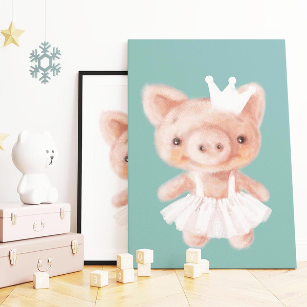Cute piggy wall decor nursery watercolor poster_4.jpg