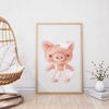 Cute piggy wall decor nursery watercolor poster_5.jpg