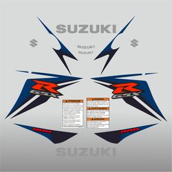 Graphic vinyl decals for Suzuki GSX-R 600 motorcycle 2011-2015 bike stickers handmade