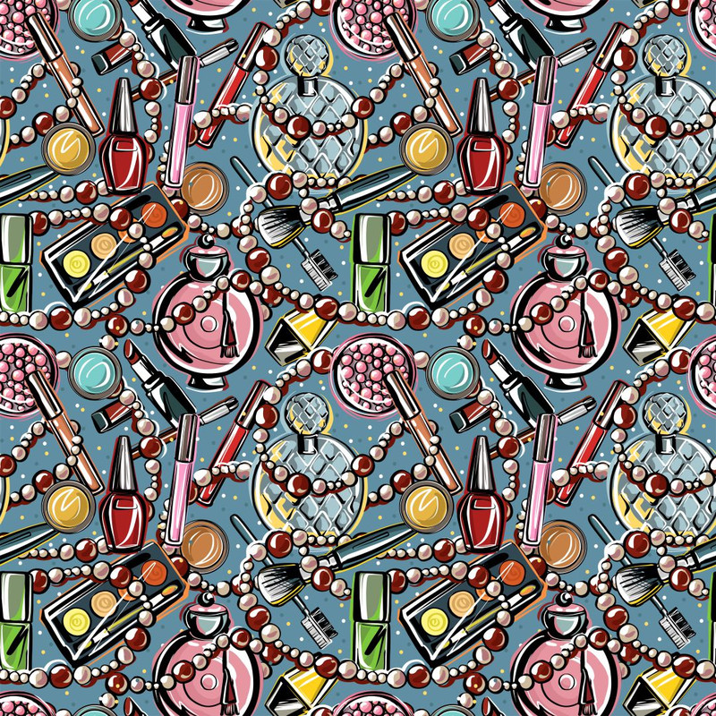 Seamless-pattern-cosmetic-blue-wallpaper