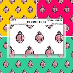 spirits seamless pattern beauty wallpaper perfume digital paper background designs surface fabric textile fashion