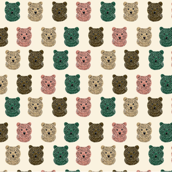Seamless-pattern-bear-retro-wallpaper