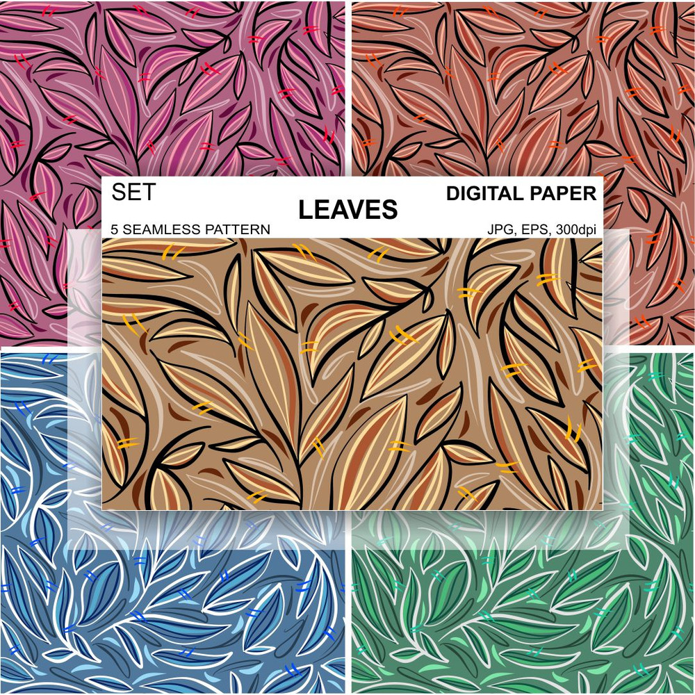 Seamless-pattern-leaf-vector-paisley