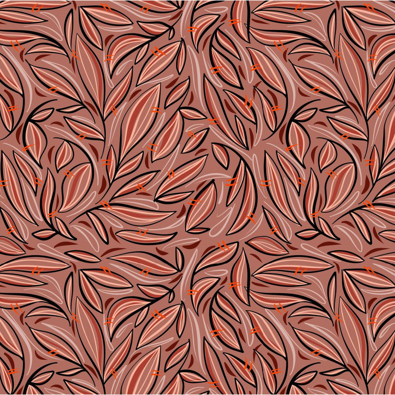 Seamless-pattern-leaf-vector-brown