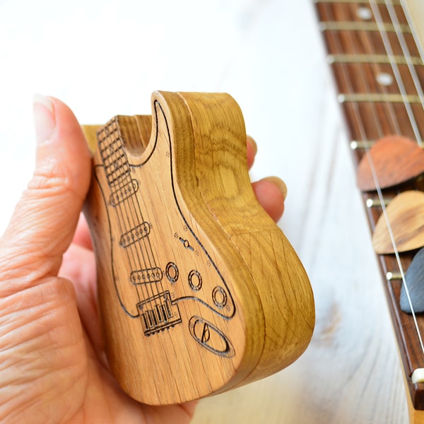 Guitar Pick Box, Personalized Guitar Pick Holder, Wooden Gui - Inspire ...