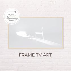 Samsung Frame TV Art | Abstract Macro Black And White Art with Chair For The Frame Tv | Digital Art Frame Tv