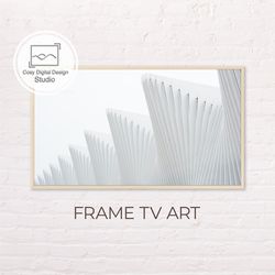 Samsung Frame TV Art | Abstract Black And White Buildings Art For The Frame Tv | Digital Art Frame TV