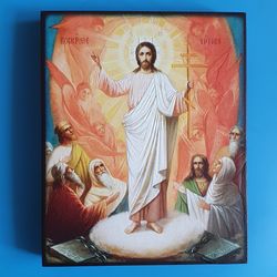 The Resurrection of Jesus Christ | Orthodox blessed icon | wooden icon  6.2x5" free shipping