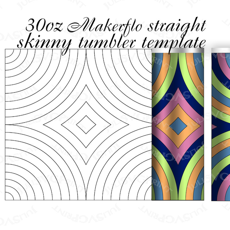 30oz burst tumbler template svg