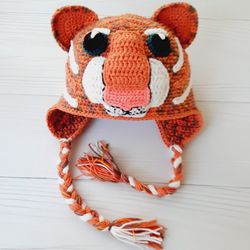 Crochet Pattern Tiger Hat